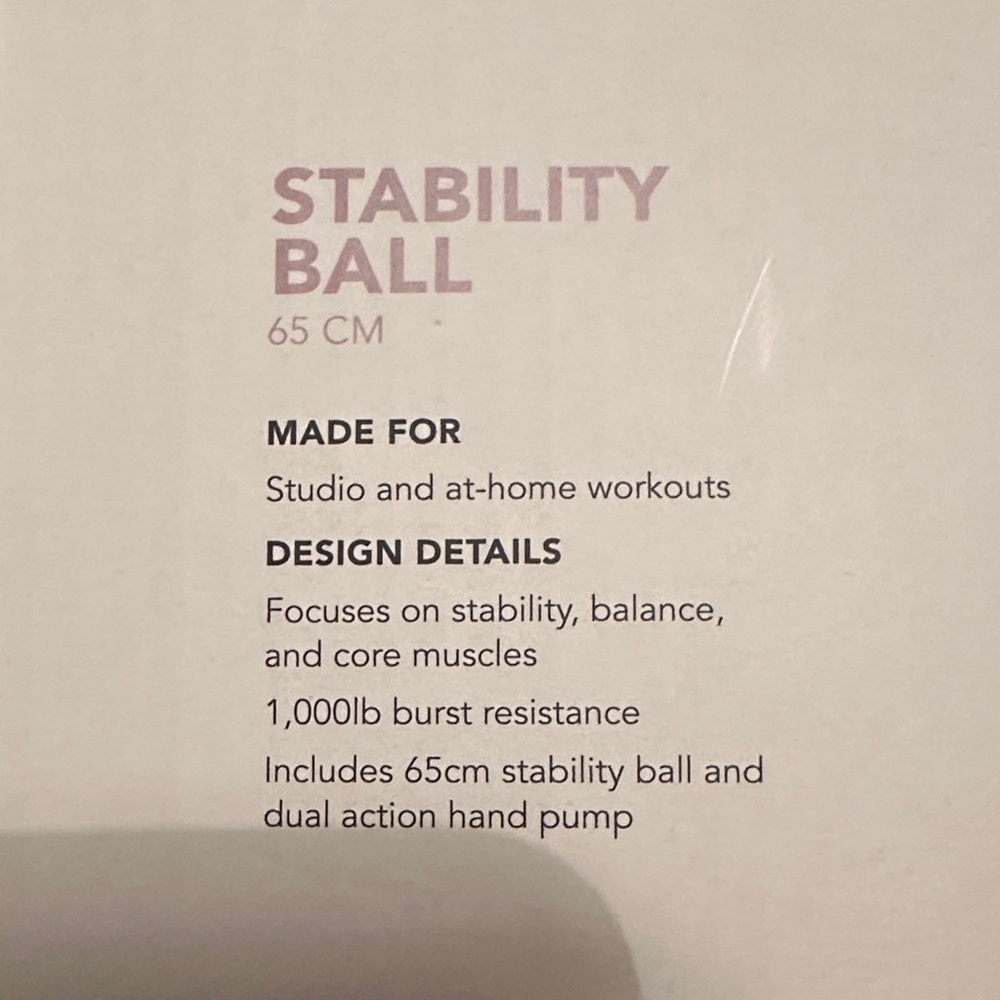 Calia Stability Ball 65 CM Gray - Picture 2 of 2